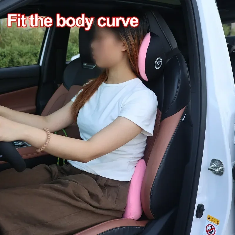 Voor rijcomfort: autostoelkuss - Memory Foam Car Neck Pillow Lumbar Support recensie en prijs