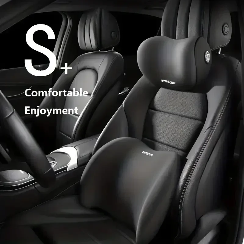 Voor rijcomfort: autostoelkuss - Memory Foam Car Neck Pillow Lumbar Support recensie en prijs